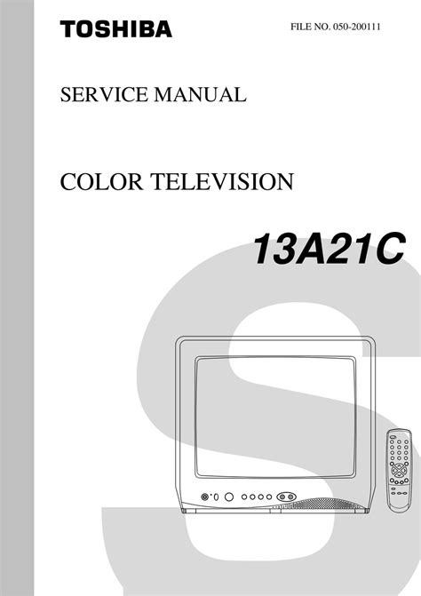 Toshiba 13A21C Manual pdf manual
